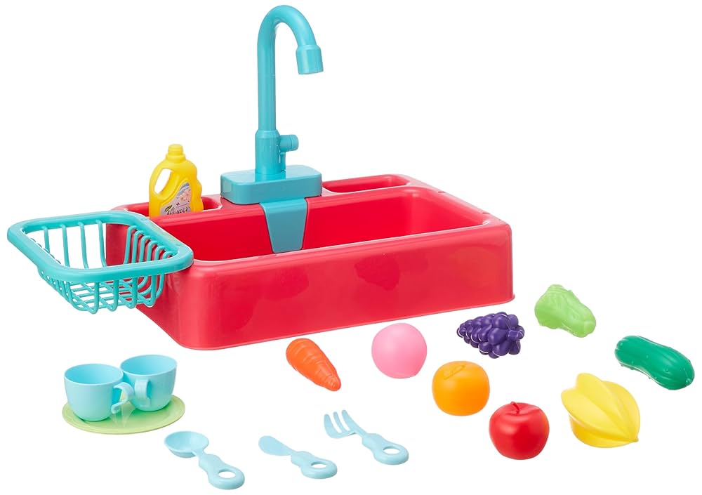 Electric Circulation Toy Kitchen Sink Set for Kids