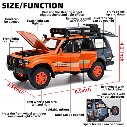Premium Alloy Toyota Land Cruiser Model – The Ultimate Off-Road Diecast Collectible