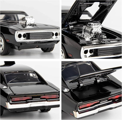 1:24 Scale Die-Cast Muscle Car Model – Realistic Opening Doors, Hood & Trunk, Premium Metal Build