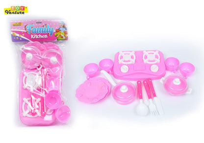 HappyGift Ultimate Creative & Play Bundle - Air-Dry Clay, Pretend Kitchen Set & Hair Ties Mega Pack