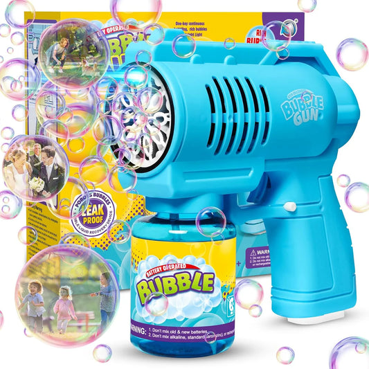 Automatic Bubble Machine Gun for Kids – 10-Hole Bubble Blower