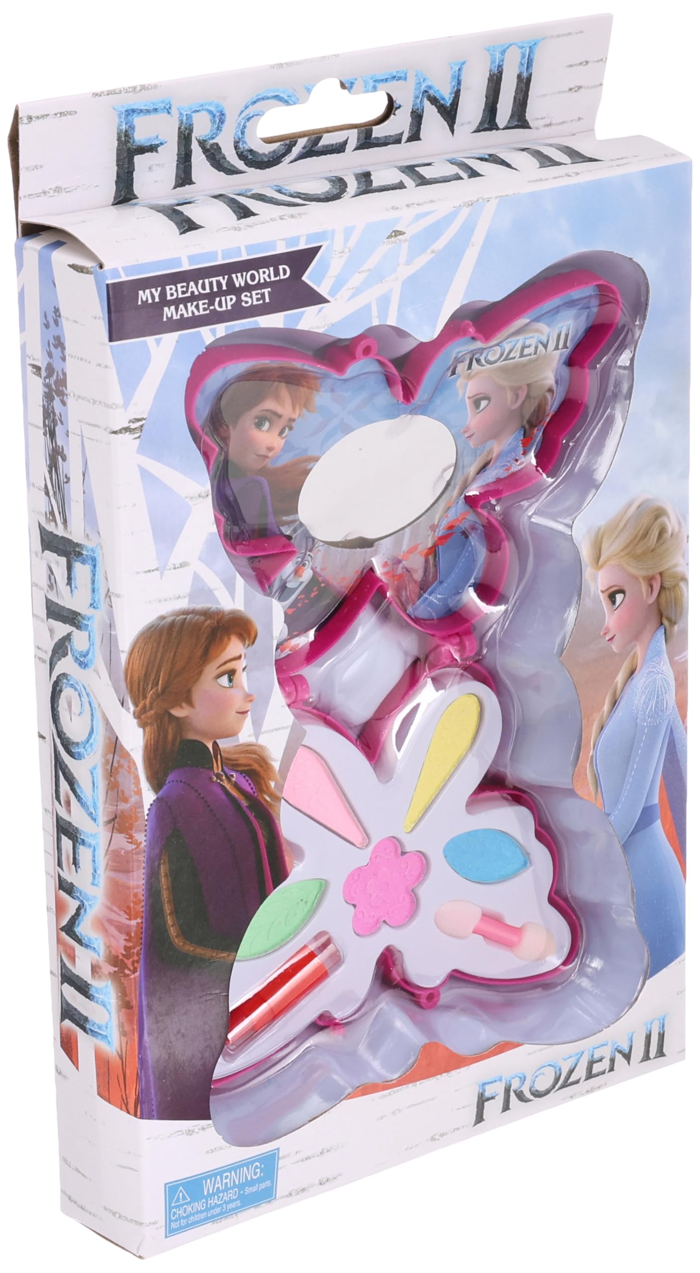 Disney Frozen II Butterfly-Shaped Make-Up Set for Kids - Anna & Elsa Beauty Kit