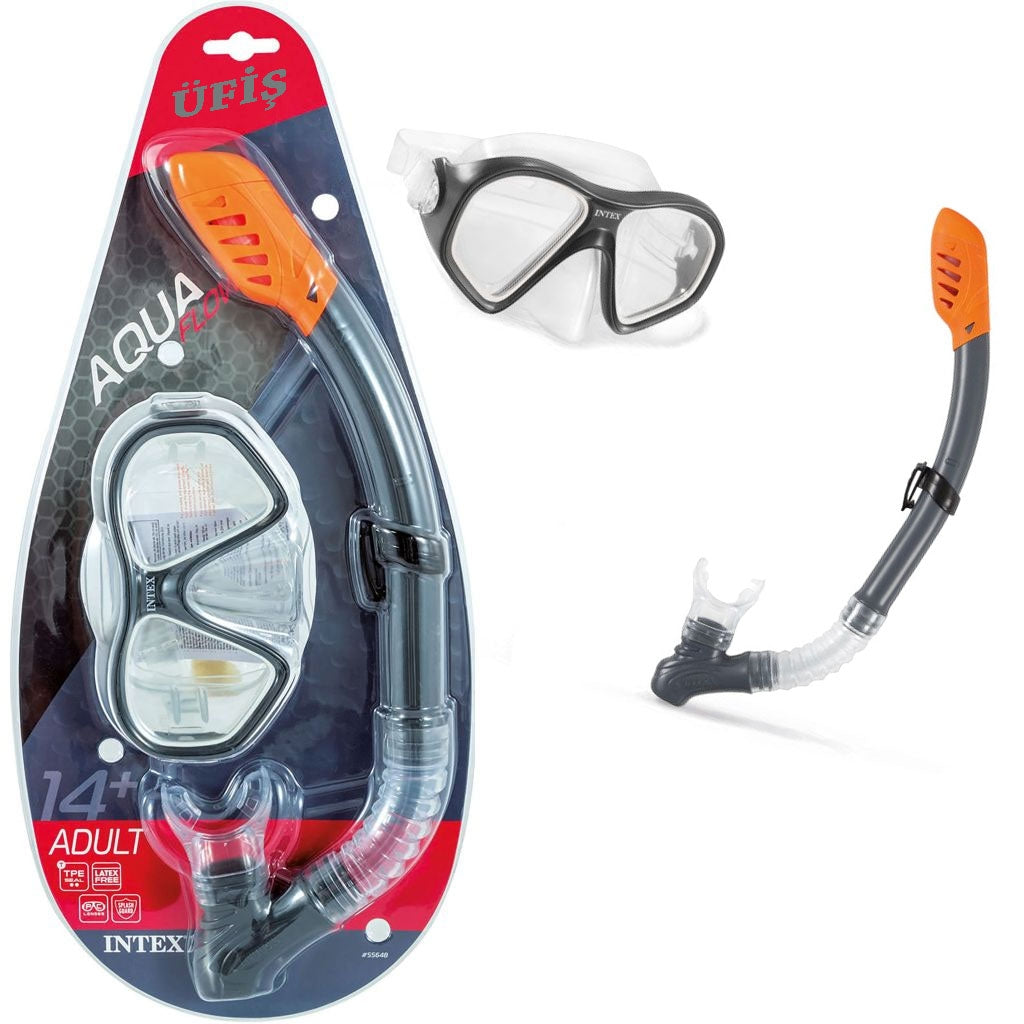 Intex Aqua Flow Adult Snorkel Set - Mask & Snorkel Combo