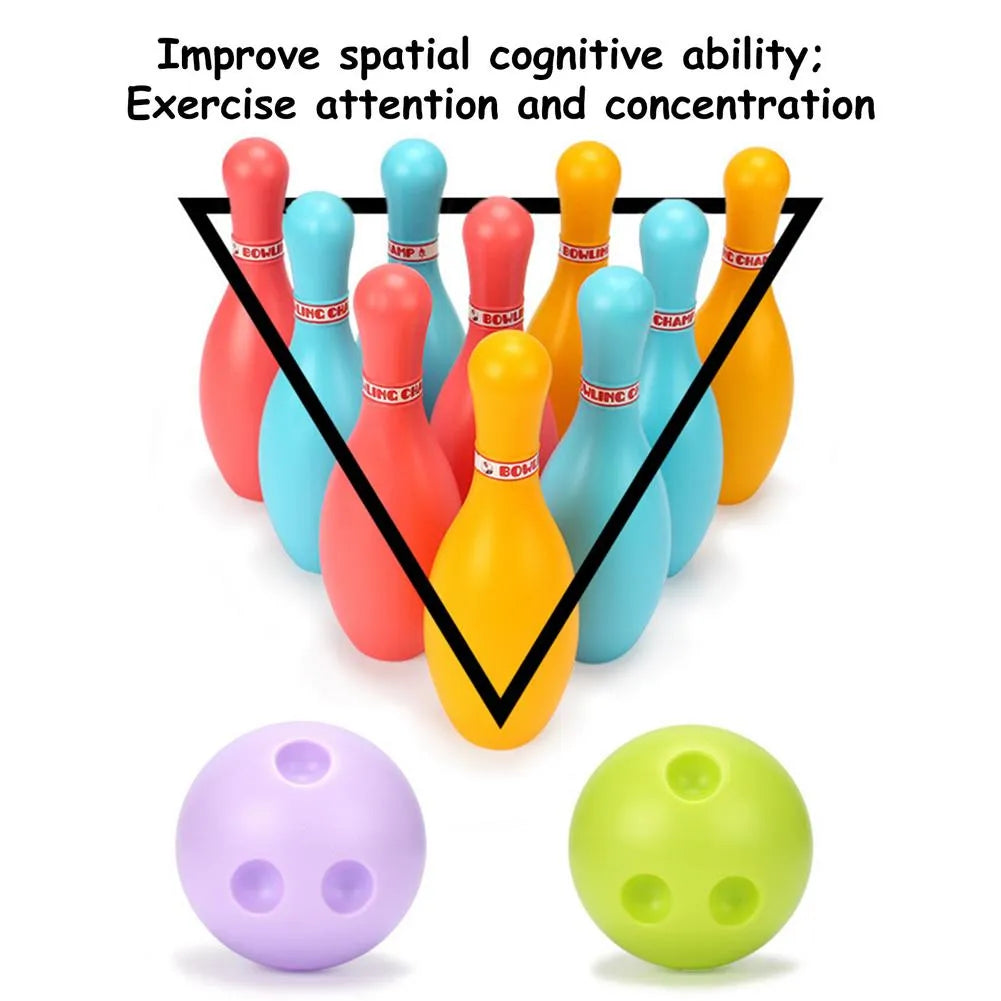 New Bowling Ball Toys Set Eco-friendly Children Indoor Sports