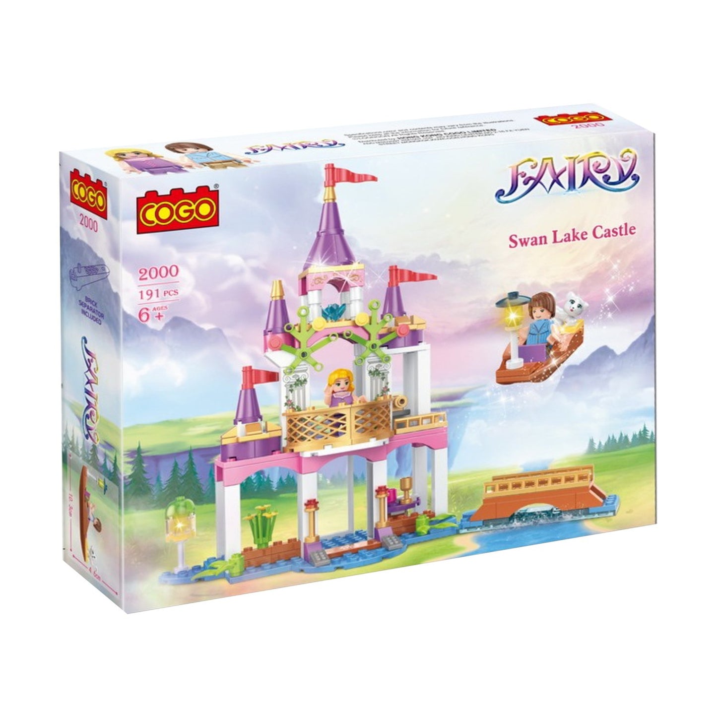 COGO Fairy Series – Swan Lake Castle Building Set
