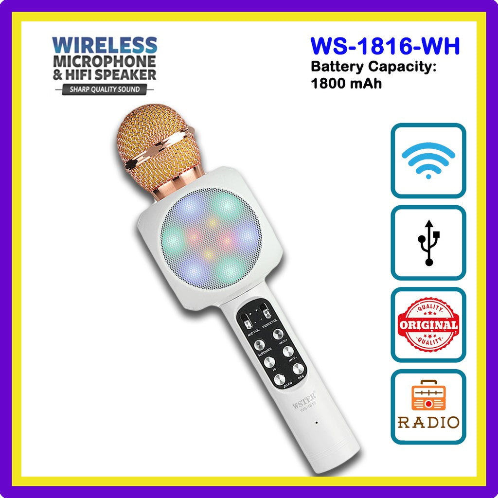 LABUBU Handheld Bluetooth Karaoke Microphone – Fun for Kids Ages 3+