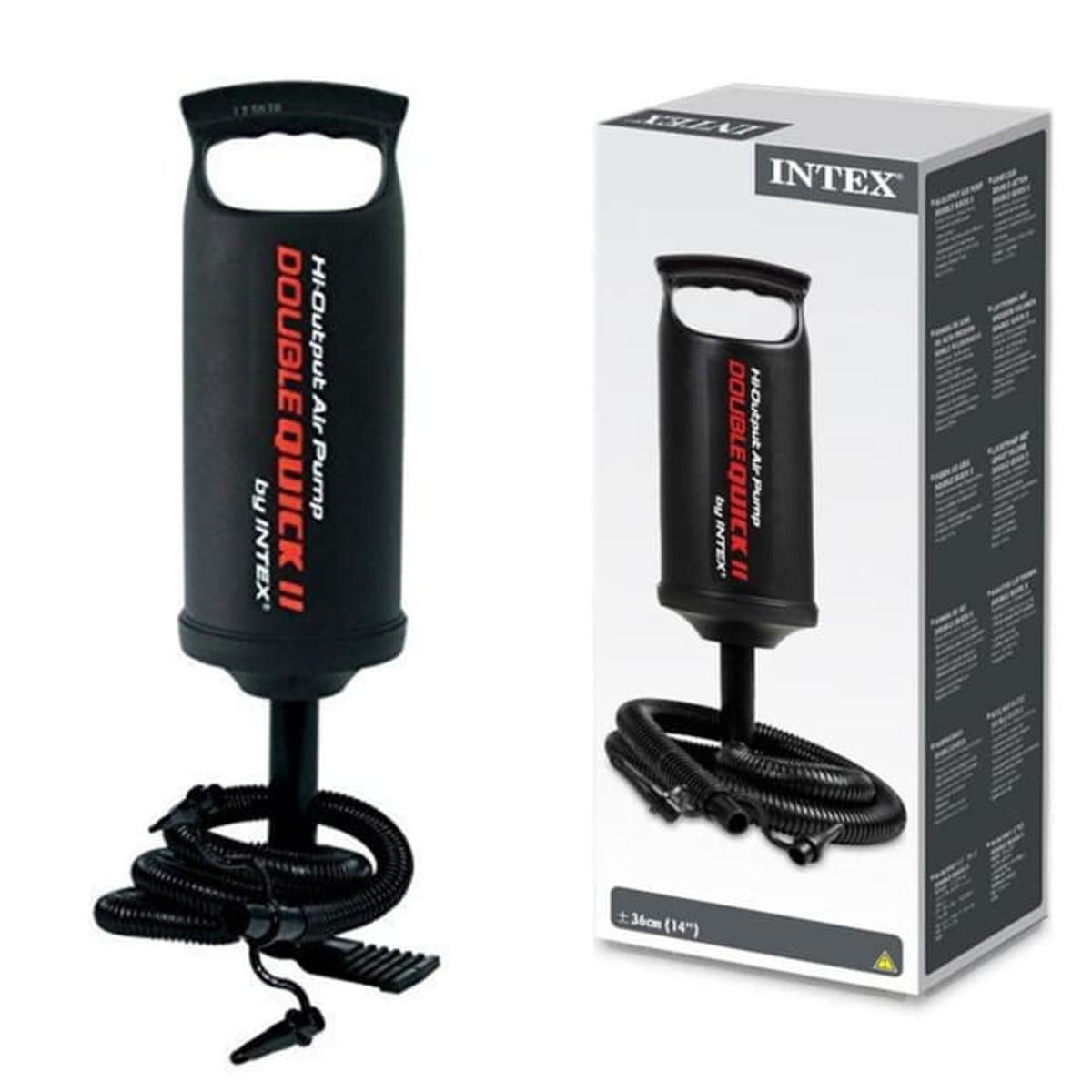Intex Double Quick II Hi-Output Hand Pump – 14-Inch Manual Air Pump