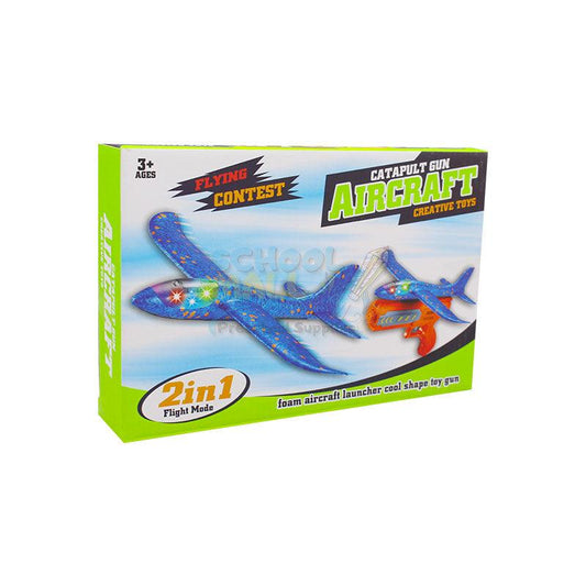 2-in-1 Catapult Gun Aircraft Toy Set