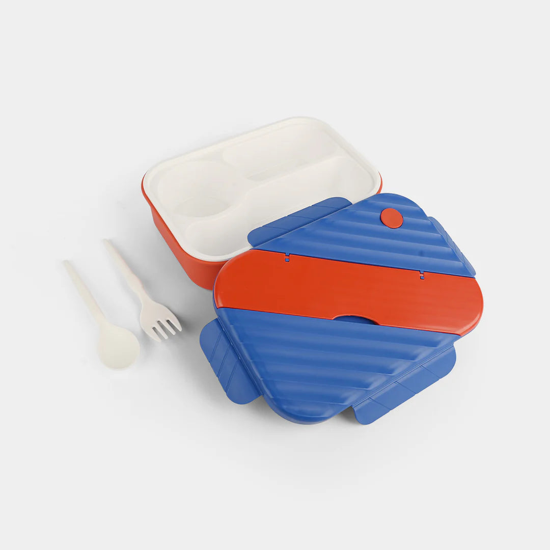 Classic Two-Tone Bento Lunch Box with Utensils - BPA Free
