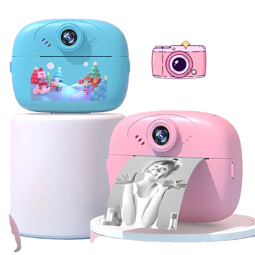 Instant Kids Camera with Built-in Photo Printer
