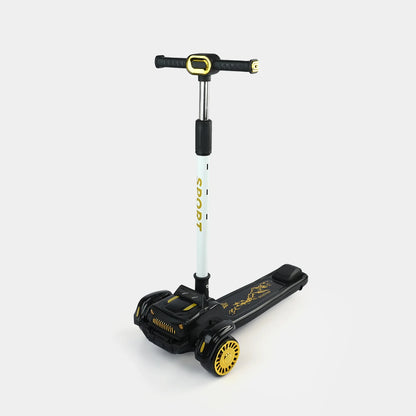 3-Wheel Kids' Scooter – Sleek Black & Gold Edition
