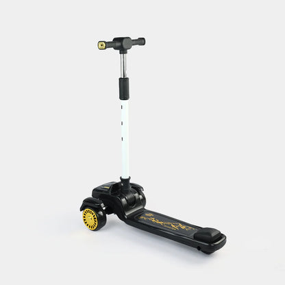 3-Wheel Kids' Scooter – Sleek Black & Gold Edition