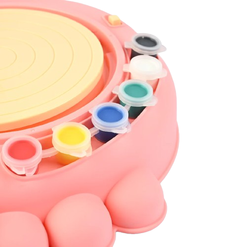 Electric Pottery Wheel Kit for Kids – Ceramic & Painting Set (Little Crab Design)