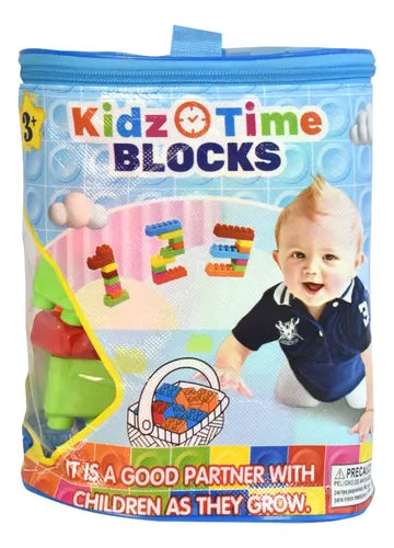 KidzTime Educational Building Blocks Set - Learning & Creativity Toy for Toddlers