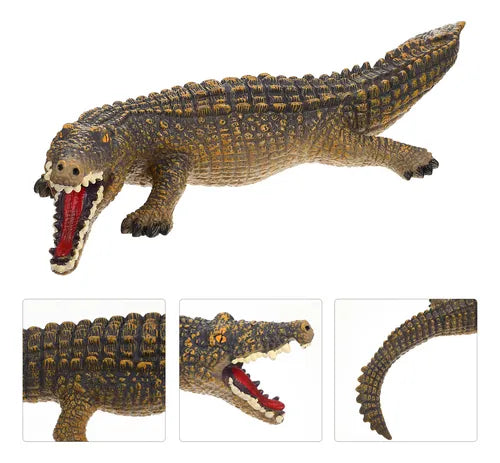 Realistic Crocodile Wildlife Action Figure Toy