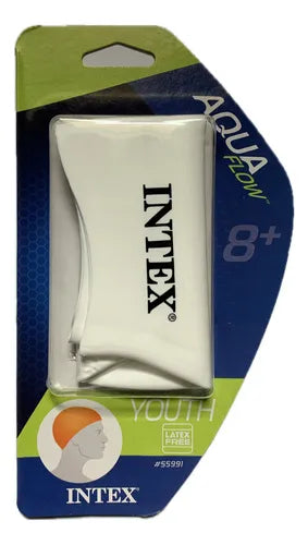 Intex Aqua Flow Youth Swim Cap - Latex-Free High-Stretch Silicone (Ages 8+)