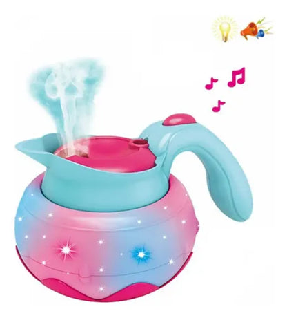 Kids Interactive "Funny Coffee Pot" Toy with Lights, Sound & Real Mist