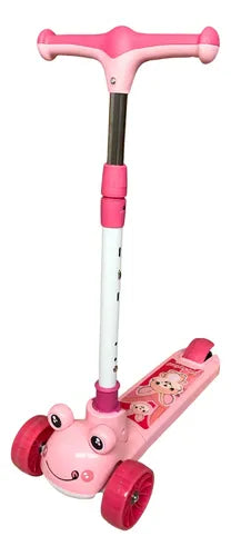 3-Wheel Frog Kick Scooter – Adjustable & Durable