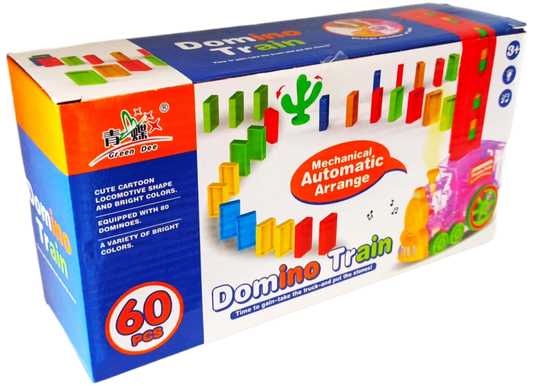 Domino Train Set – 60 Pieces Automatic Laying Toy
