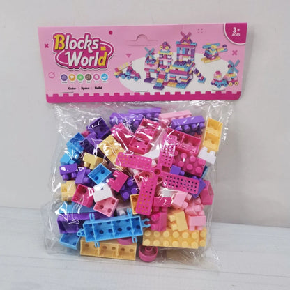 Block Set - Colorful Educational Building Bricks for Kids