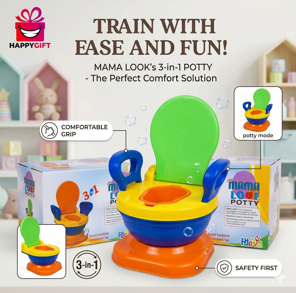 3-in-1 Mama Love Potty Trainer – The Ultimate Training Solution!