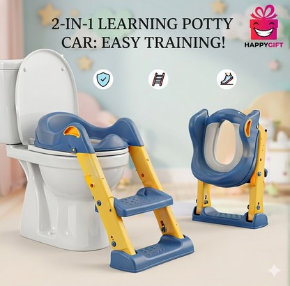 Easy Start Potty Trainer: The Safest Step Ladder & Seat for Toddlers!