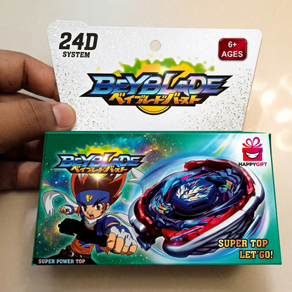 Super Power Burst Battle Top Set – High-Performance Spinning Top with Ripcord Launcher
