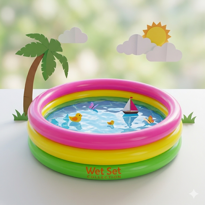 Intex Wet Set Collection 3-Ring Inflatable Baby Pool (24" x 8.5")