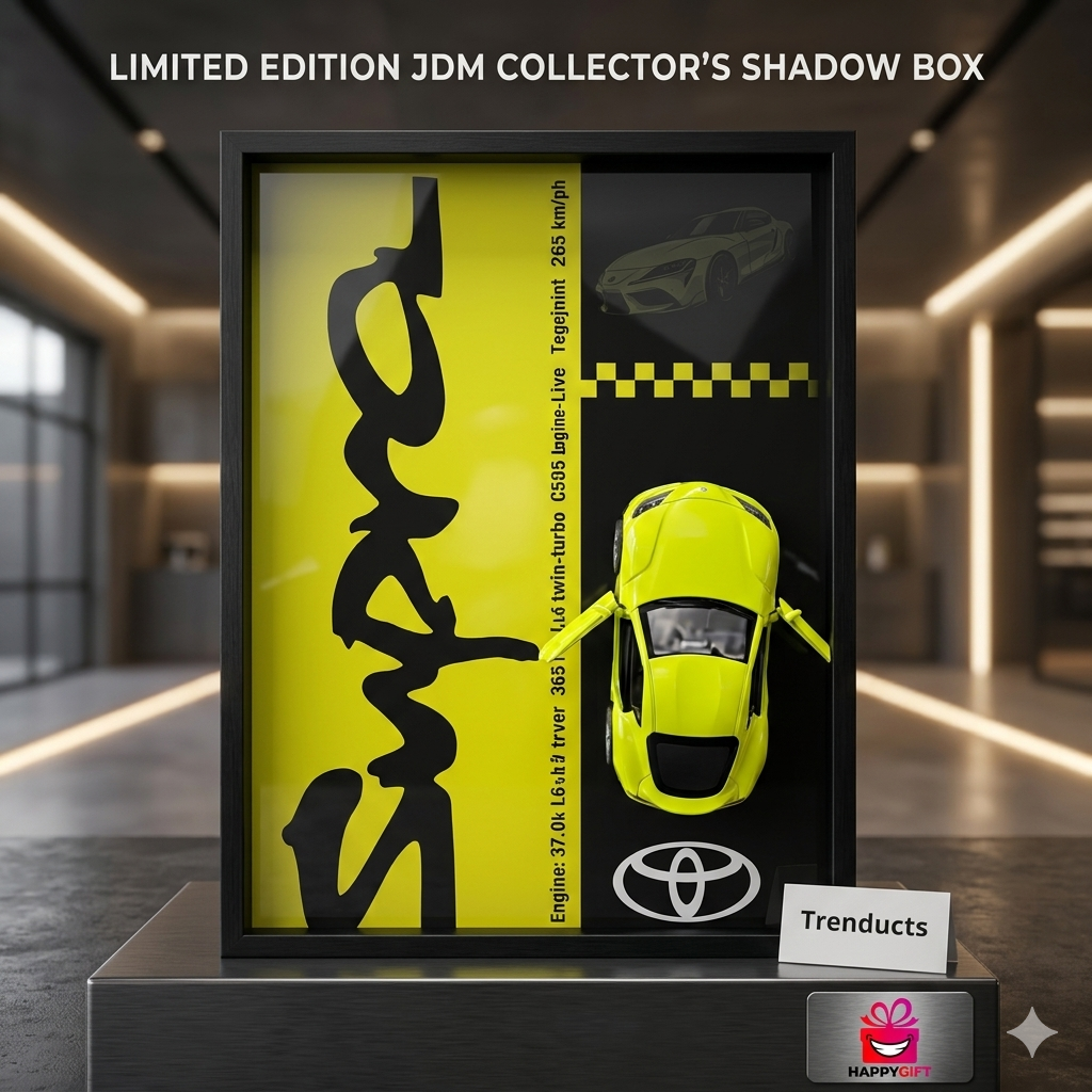 Limited Edition Toyota Supra JDM Collector’s Shadow Box – Premium Display Art