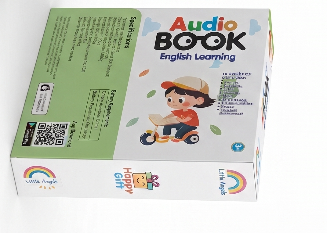 Kids Electronic English Audio Learning Book — 10-Page Interactive Educational Toy