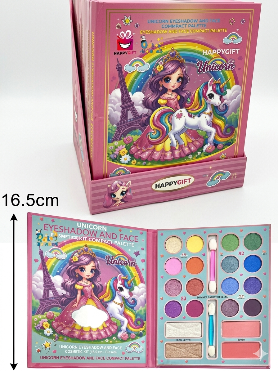 Unicorn Makeup & Fashion Secret Diary Kit – Washable Cosmetics Play Set with Accessories