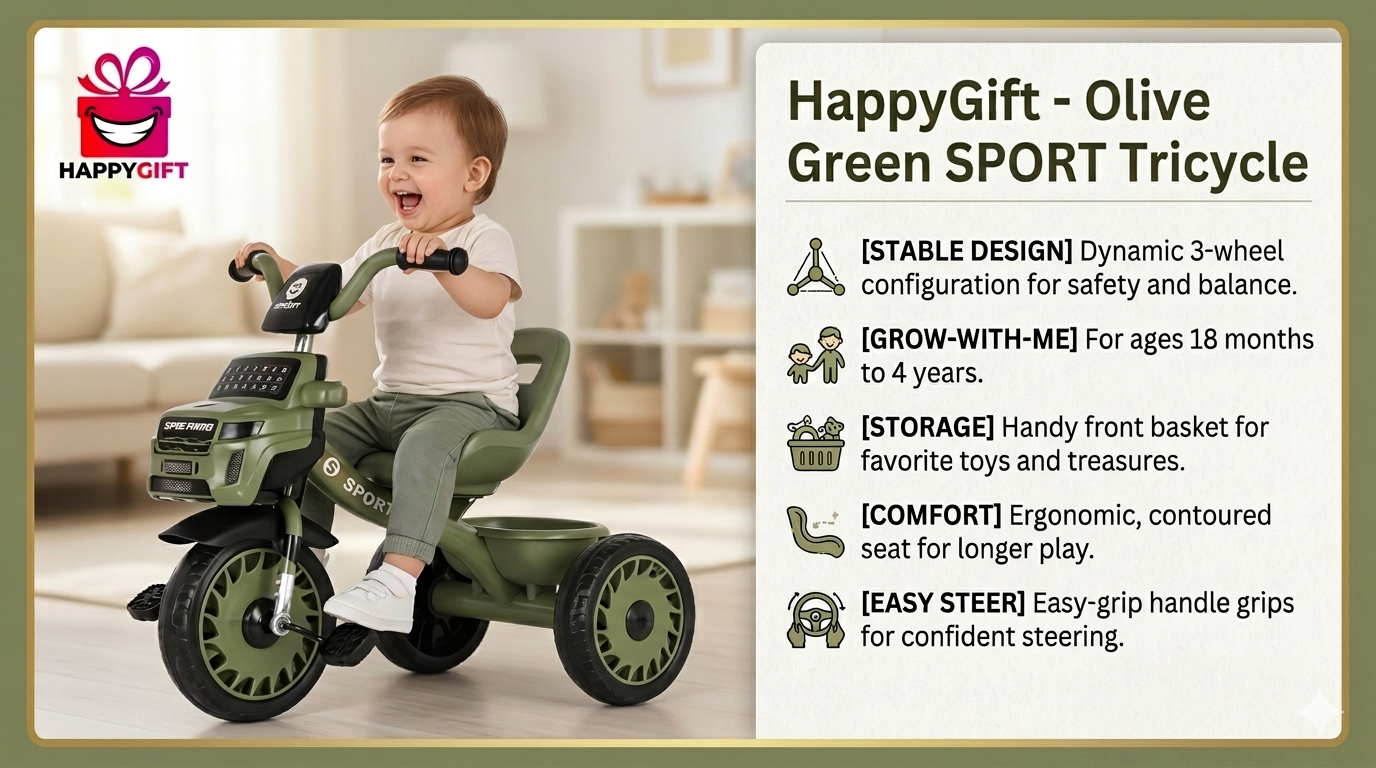 Sporty Tricycle – Where Fun Meets Adventure!