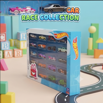 Ultimate 20-Car Race Collection – Deluxe Die-Cast Set!