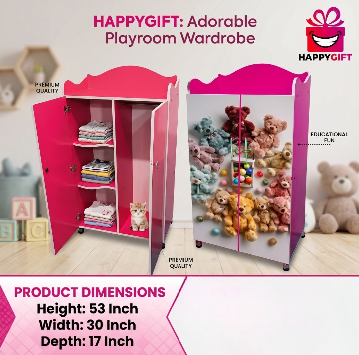 Adorable Playroom Wardrobe – Premium Quality Storage for Kids