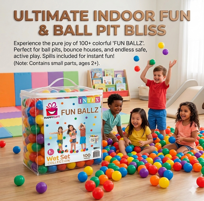 Ultimate 100-Pack Fun Ballz – Vibrant Indoor Play for Kids