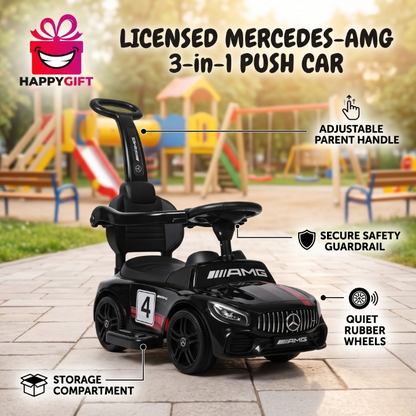 Premium Licensed Mercedes-AMG 3-in-1 Ride-On Push Car – The Ultimate Gift for Little Drivers