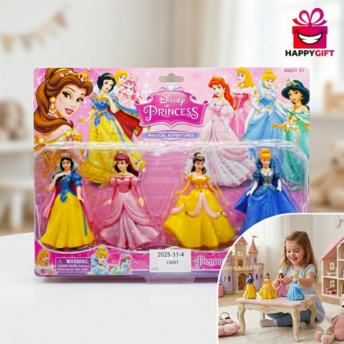 Royal Princess Action Figures 4-Piece Doll Set – Magical Adventures Collection
