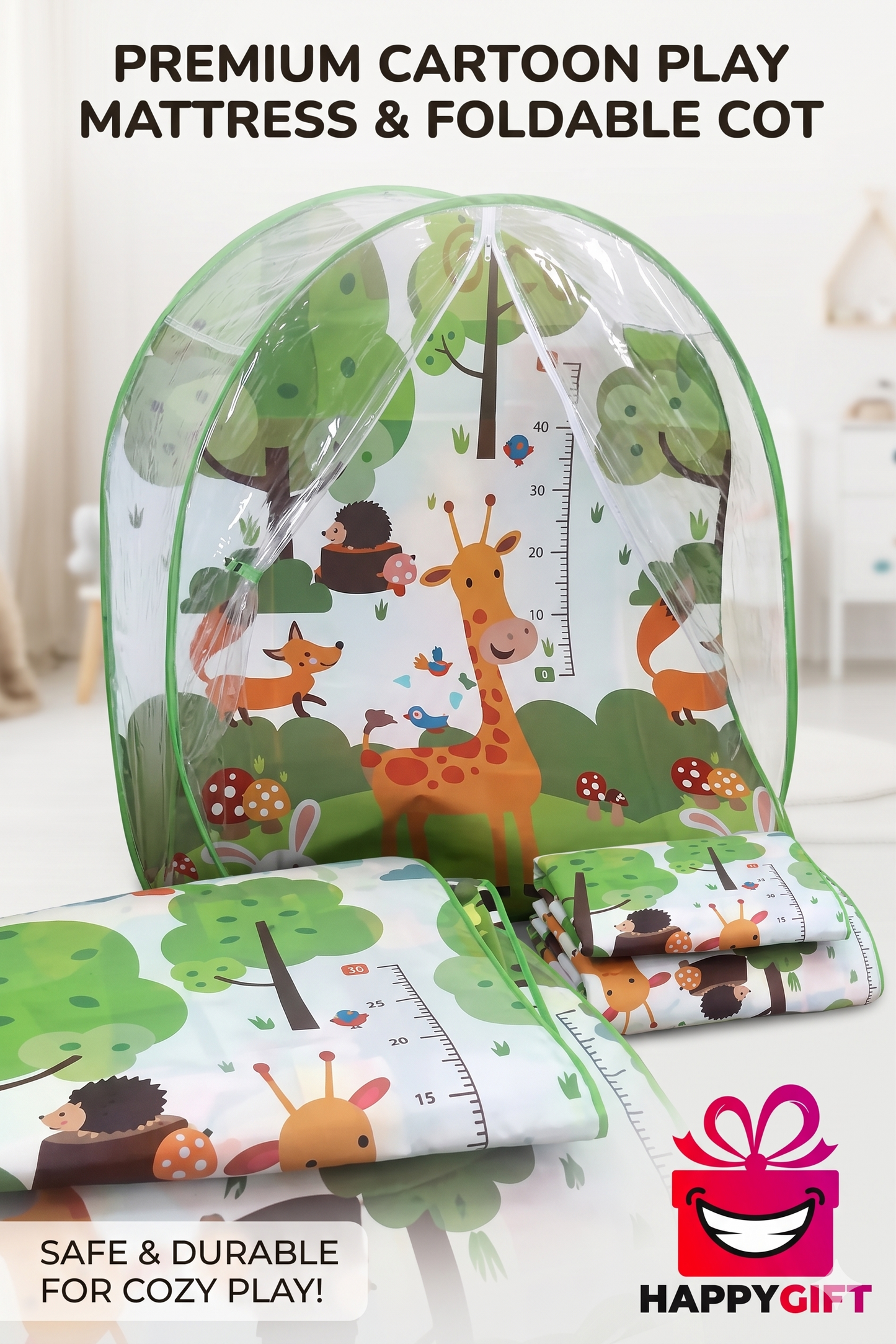 Animal Grow-With-Me Growth Charts – Fun Nursery Decor
