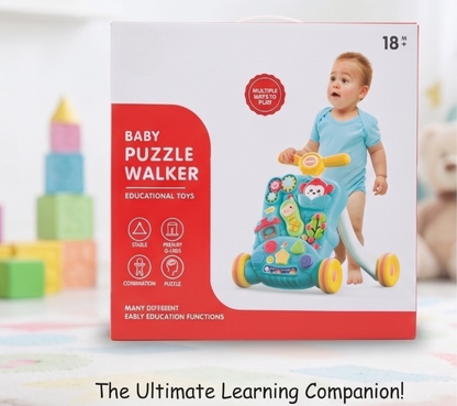 Little Angels Baby Puzzle Walker & Educational Learning Center - 3-in-1 Activity Center for Toddlers (18M+)
