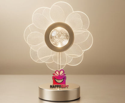"The Gilded Bloom Gift Collection: Premium Crystal & Gold Illumination"