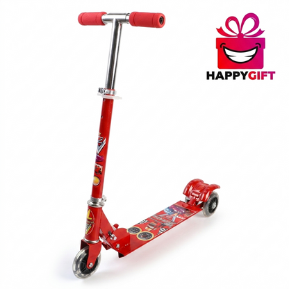 3-Wheel Kids' Scooter – Red Racing Edition