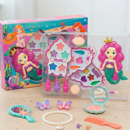 Mermaid Kids Makeup & Vanity Accessory Kit – Premium Gift Set