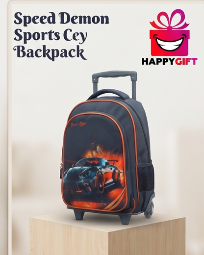 Speed Demon Sports Car Trolley Backpack