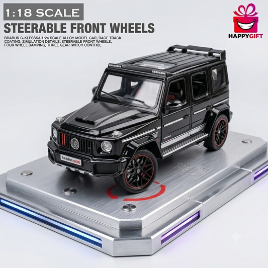 Elite Edition Off-Road SUV Die-Cast Collector’s Model – Precision Engineering with Steerable Wheels & Metal Display Base