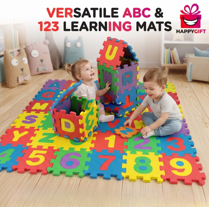 Versatile ABC & 123 Educational Learning Mats – Soft Foam Puzzle Set