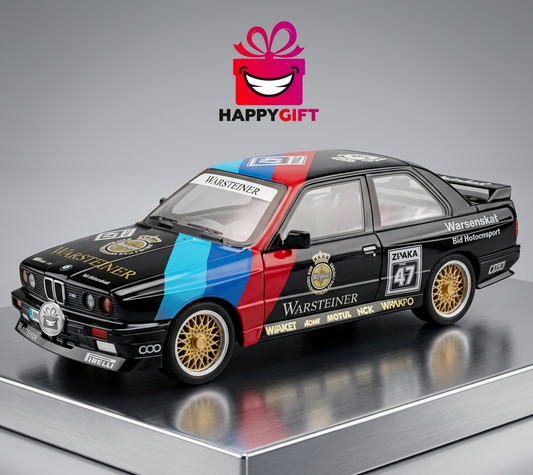 1:24 Scale Diecast Model Car - BMW M3 Black with Racing Decals