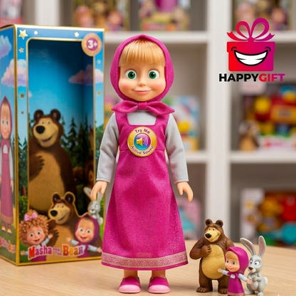 Masha and the Bear Musical Toy Doll – Interactive Singing Masha Play Set