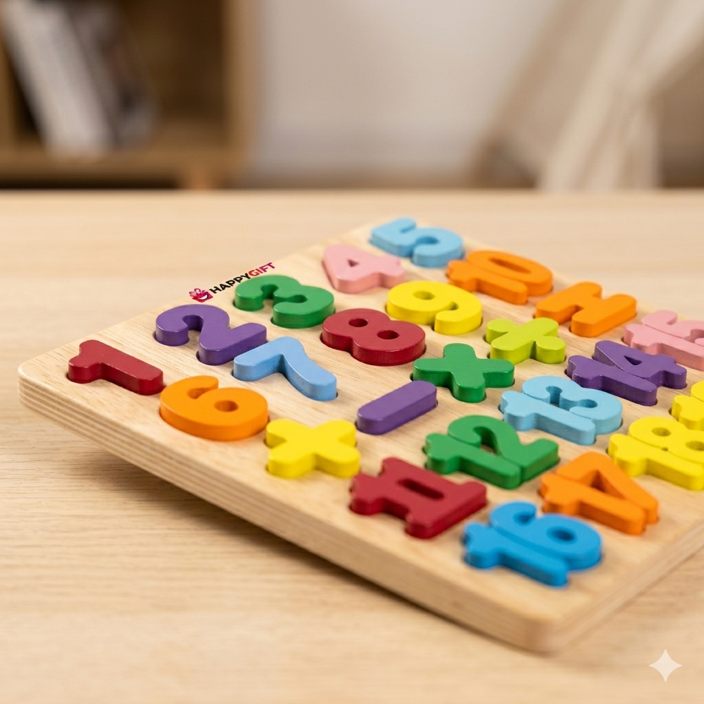 Numeric Puzzle Plate - Geometrical Signs