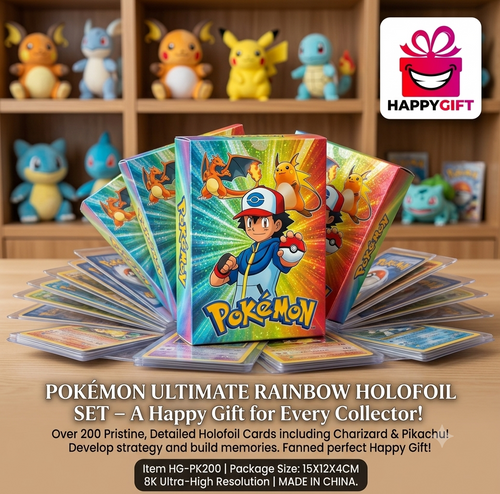 Ultimate 200+ Holofoil Pokémon Card Collector's Set – Charizard & Pikachu Included