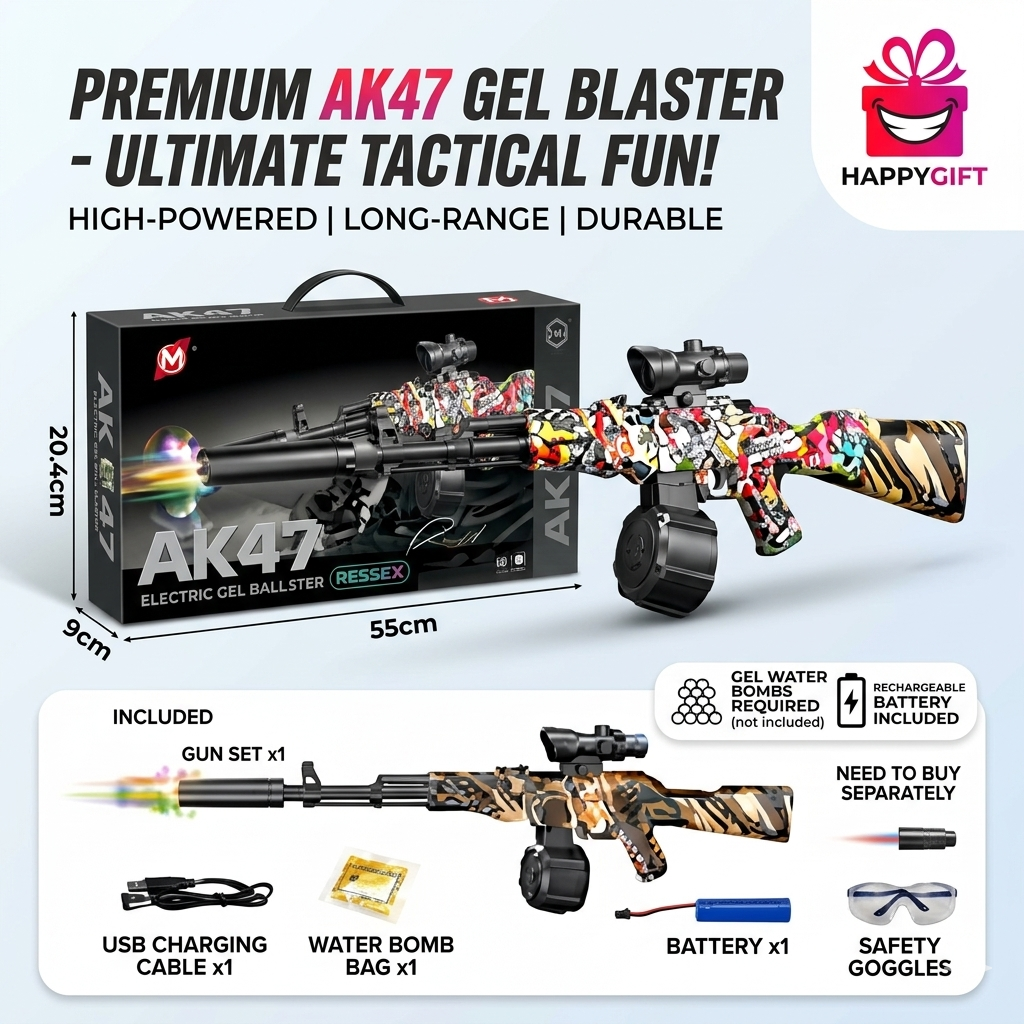 Elite AK47 Gel Bullet Blaster – High-Performance Outdoor Action Toy for Competitive Fun